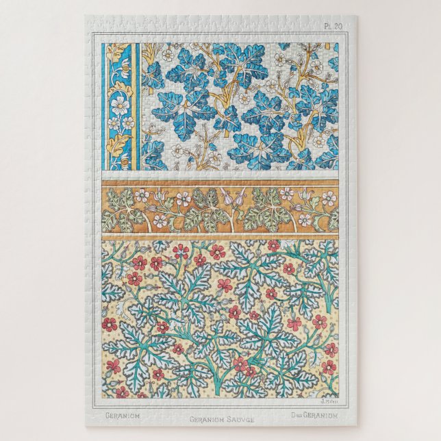 Quebra-cabeça Geranium por Maurice Pillard Verneuil (Vertical)