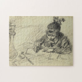 Quebra-cabeça Germaine Hoschedé Escrevendo Monet Fine Art