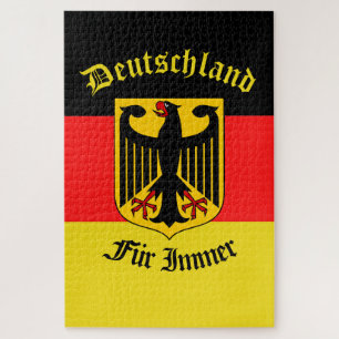 Quebra-cabeça German black eagle, Deutschland forever/Fur Immer