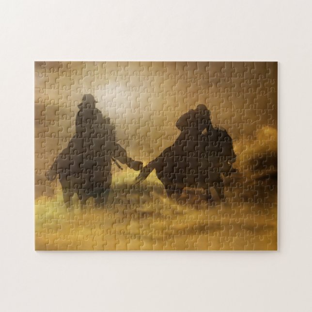 Quebra-cabeça Ghost Riders Cowboy Country Ocidental (Horizontal)