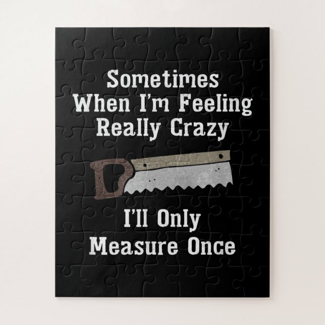 Quebra-cabeça Gift do Carpinteiro Engraçado (Vertical)