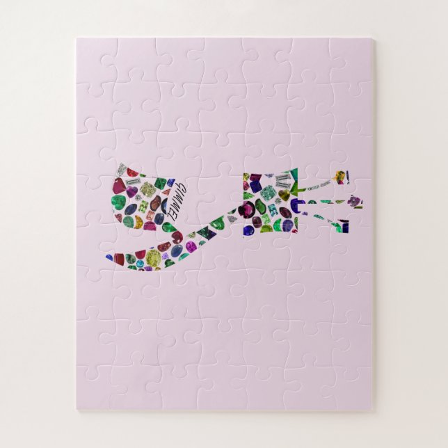 Quebra-cabeça Gimmel - Letra hebraica (Vertical)