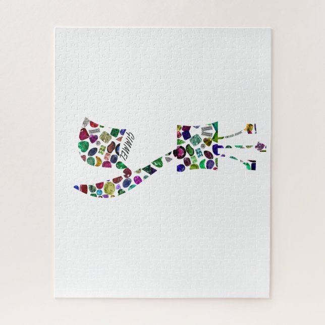 Quebra-cabeça Gimmel - Letra hebraica (Vertical)