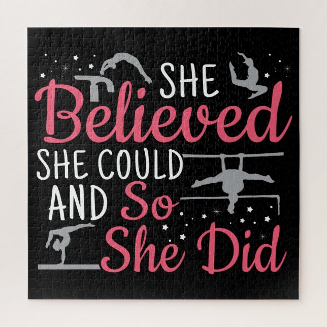 Quebra-cabeça Ginástica feminina - Acreditava que poderia (Vertical)