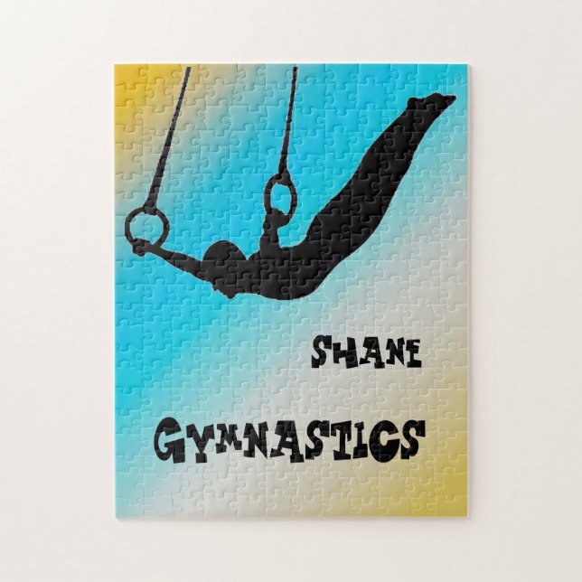 Quebra-cabeça Ginástica Masculina de Argolas Gradiente (Vertical)