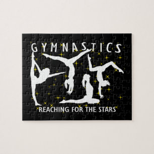 Quebra-cabeça Ginástica que alcança para as estrelas