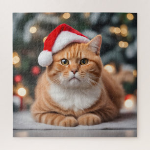 Quebra-cabeça Ginger British Shorthair Christmas