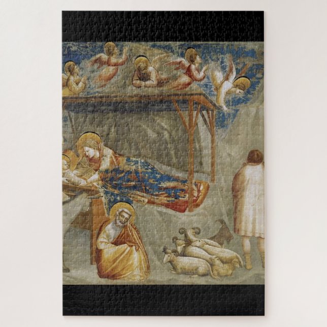 Quebra-cabeça Giotto di Bondone O Nascimento Coleção de Belas Ar (Vertical)