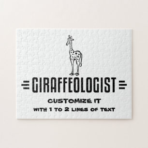Quebra-cabeça Girafa Engraçada