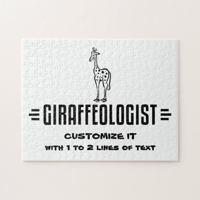Quebra-cabeça Girafa Engraçada (Horizontal)