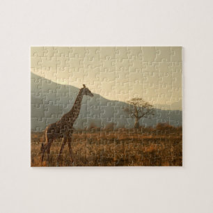 Quebra-cabeça Girafa na Savana