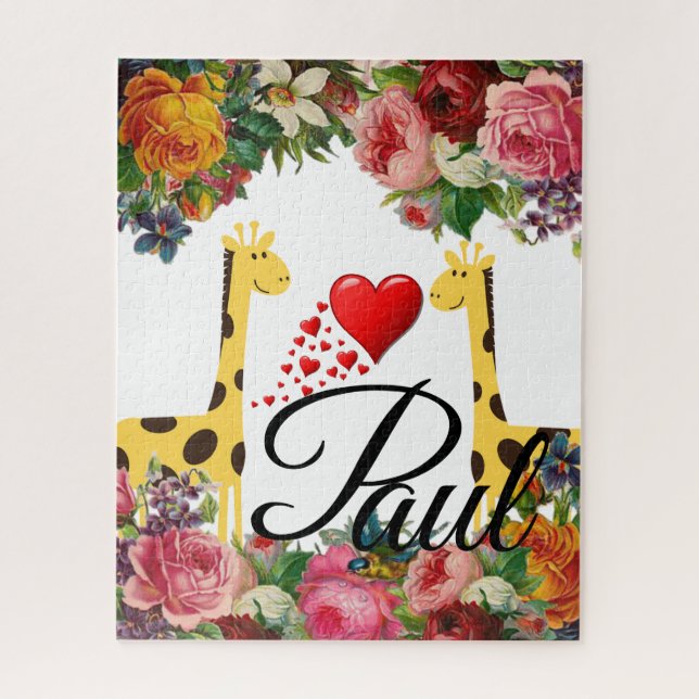 Quebra-cabeça Giraffe (Vertical)