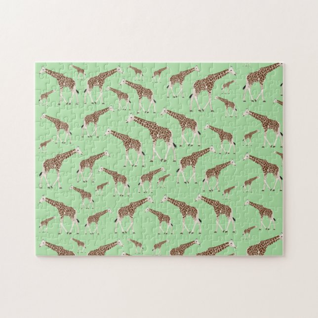 Quebra-cabeça Giraffe Jungle Safari Animal (Horizontal)