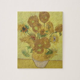 Quebra-cabeça Girassóis de Van Gogh - Amarelo Vibrante sobre Ama