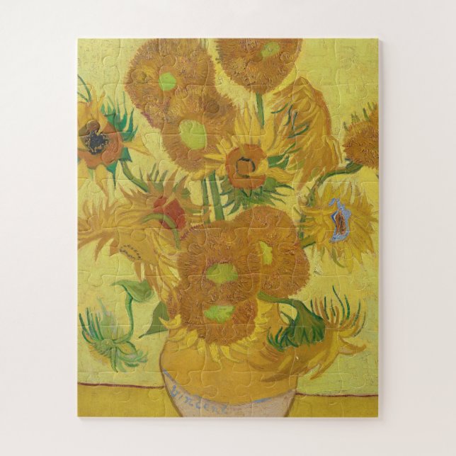Quebra-cabeça Girassóis de Vincent van Gogh (1888) (Vertical)