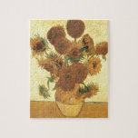 Quebra-cabeça Girassóis por pintura de Van Gogh<br><div class="desc">Vida Estática: Vase com Quinze Girassóis Pintura por Vincent van Gogh Por expressionismo não é simplesmente uma forma de ver as coisas: é também uma forma de as fazer, de as pintar. Um expressionista não pinta "plano" e em tons puros - ele quebra seus tons e os aplica com uma...</div>