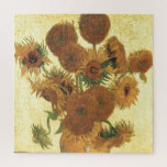 Quebra-cabeça Girassóis por pintura de Van Gogh<br><div class="desc">Vida Estática: Vase com Quinze Girassóis Pintura por Vincent van Gogh Por expressionismo não é simplesmente uma forma de ver as coisas: é também uma forma de as fazer, de as pintar. Um expressionista não pinta "plano" e em tons puros - ele quebra seus tons e os aplica com uma...</div>
