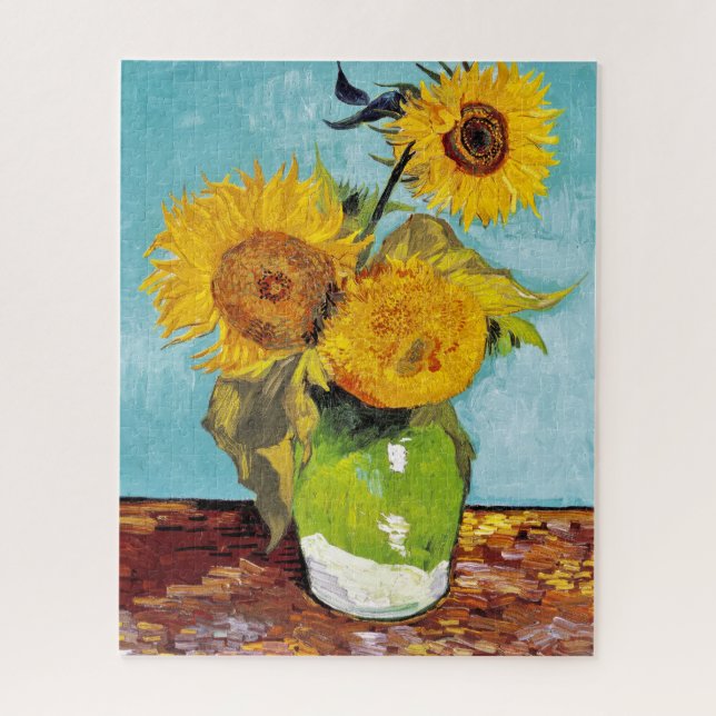 Quebra-cabeça Girassóis | Van Gogh | (Vertical)