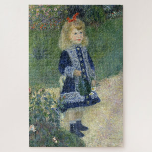 Quebra-cabeça Girl Watering Can Renoir Impressionist Painting