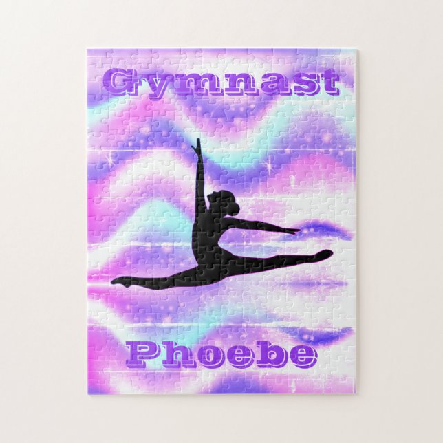 Quebra-cabeça Girls Gymnastics Purple (Vertical)
