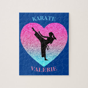 Quebra-cabeça Girls Karate Blue