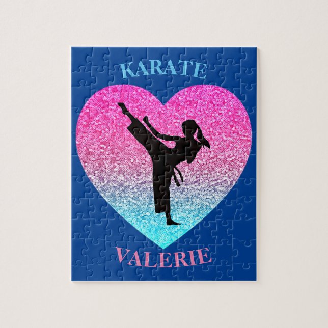 Quebra-cabeça Girls Karate Blue (Vertical)