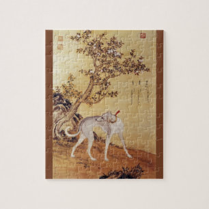 Quebra-cabeça ~Giuseppe Castiglione~ do galgo do ~ do 苍水虬