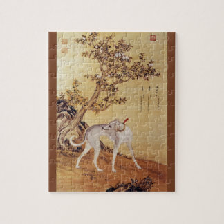 Quebra-cabeça ~Giuseppe Castiglione~ do galgo do ~ do 苍水虬 de