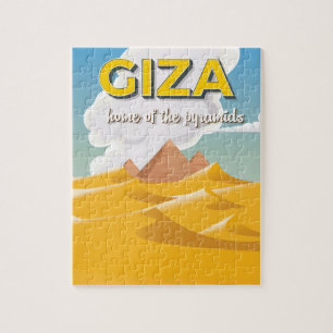 Quebra-cabeça Giza - Lar das pirâmides pôster de viagem