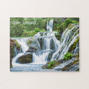 Quebra-cabeça Gjain Waterfall, Islândia
