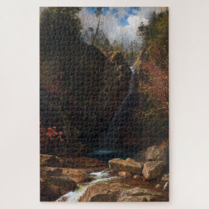 Quebra-cabeça Glen Ellis Falls, Albert Bierstadt