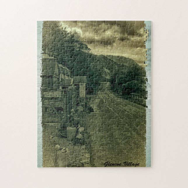 Quebra-cabeça Glencoe Village, Glencoe, Lochaber, Escócia (Vertical)