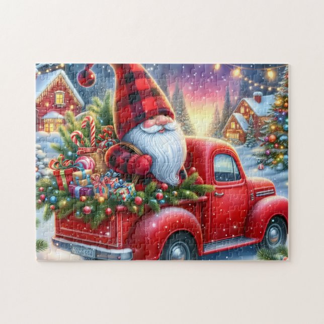 Quebra-cabeça Gnome Truck Christmas Tree (Horizontal)