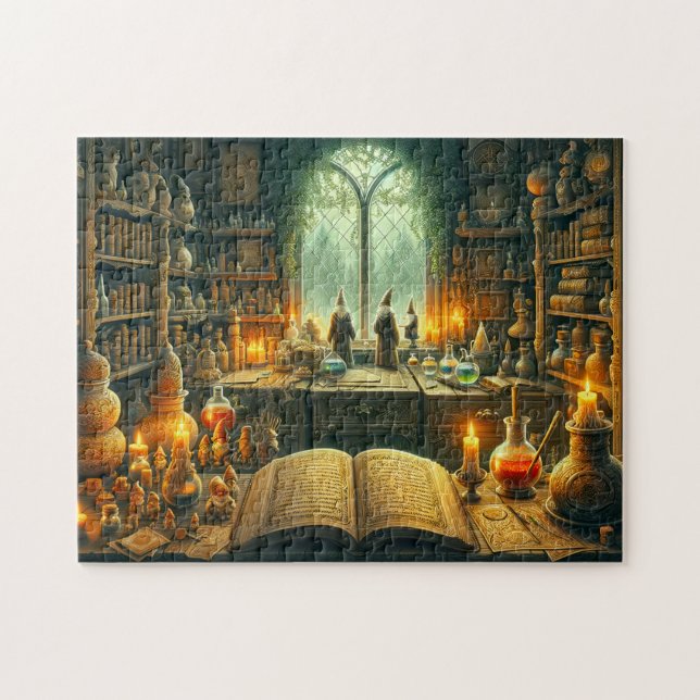 Quebra-cabeça Gnomes & Wizard's Study Guardians of Mystique (Horizontal)