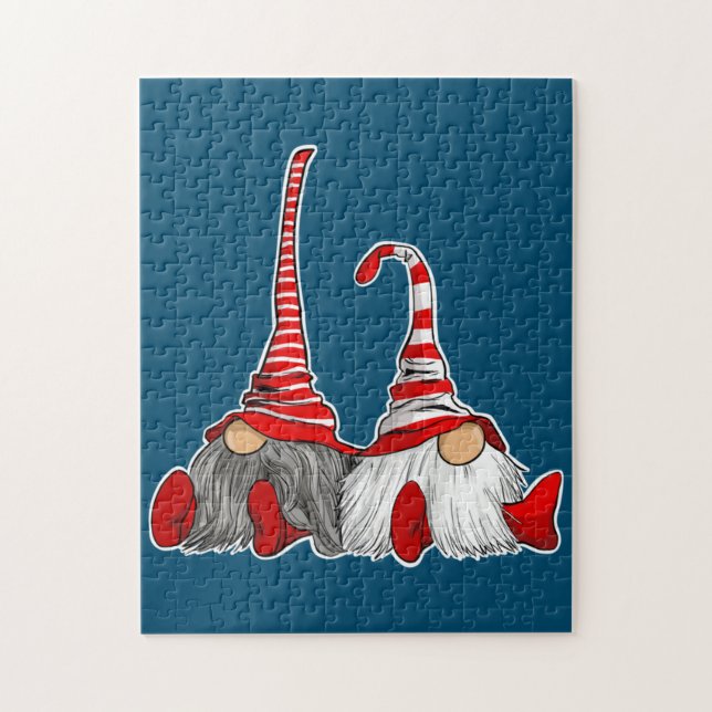 Quebra-cabeça Gnomos de Natal (Vertical)