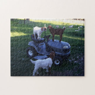 Quebra-cabeça Goat Kids como Mower
