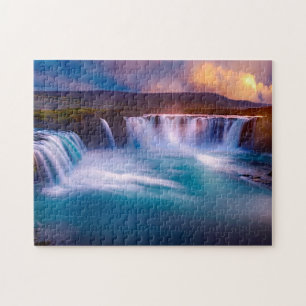 Quebra-cabeça Goðafoss Waterfall Islândia