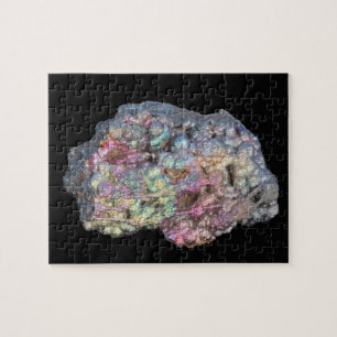 Quebra-cabeça Goethite que mostra o Iridescence