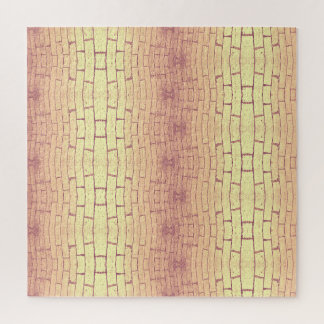 Quebra-cabeça Golden Brick Wall – Symmetrical Architectural Patt