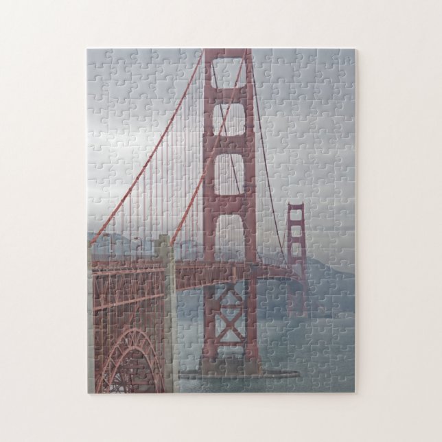 Quebra-cabeça Golden gate bridge na névoa (Vertical)