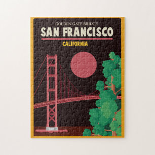 Quebra-cabeça Golden gate bridge na noite