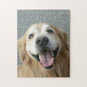Quebra-cabeça Golden retriever de sorriso
