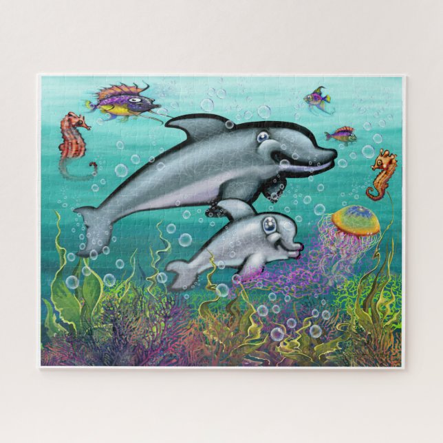 Quebra-cabeça Golfinhos (Horizontal)