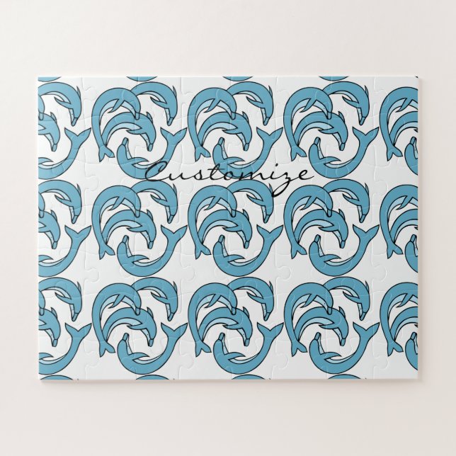 Quebra-cabeça Golfinhos Azuis circulando Thunder_Cove (Horizontal)