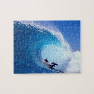 Quebra-cabeça Golfinhos surfando
