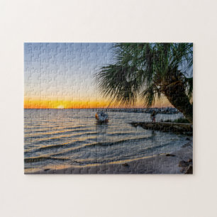 Quebra-cabeça Golfo Breeze Florida Sunset JigserQuebra-cabeça