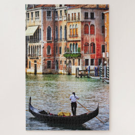 Quebra-cabeça Gondola No Grande Canal De Veneza, Itália, Viagem