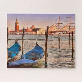 Quebra-cabeça Gôndolas e veleiro, Veneza, Itália