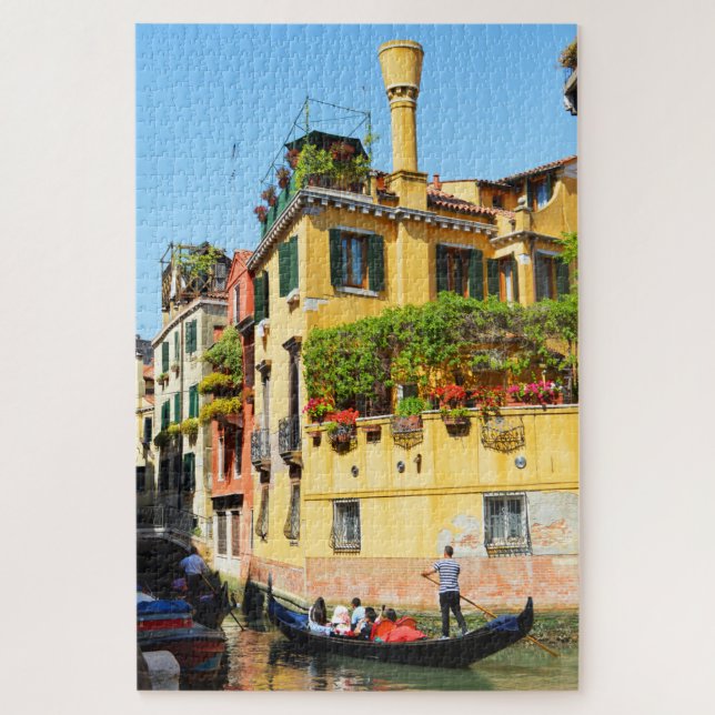 Quebra-cabeça Gondolas em Veneza (Vertical)
