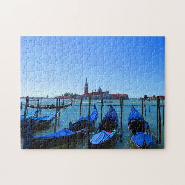 Quebra-cabeça Gondolas in Venice - Puzzle (Horizontal)